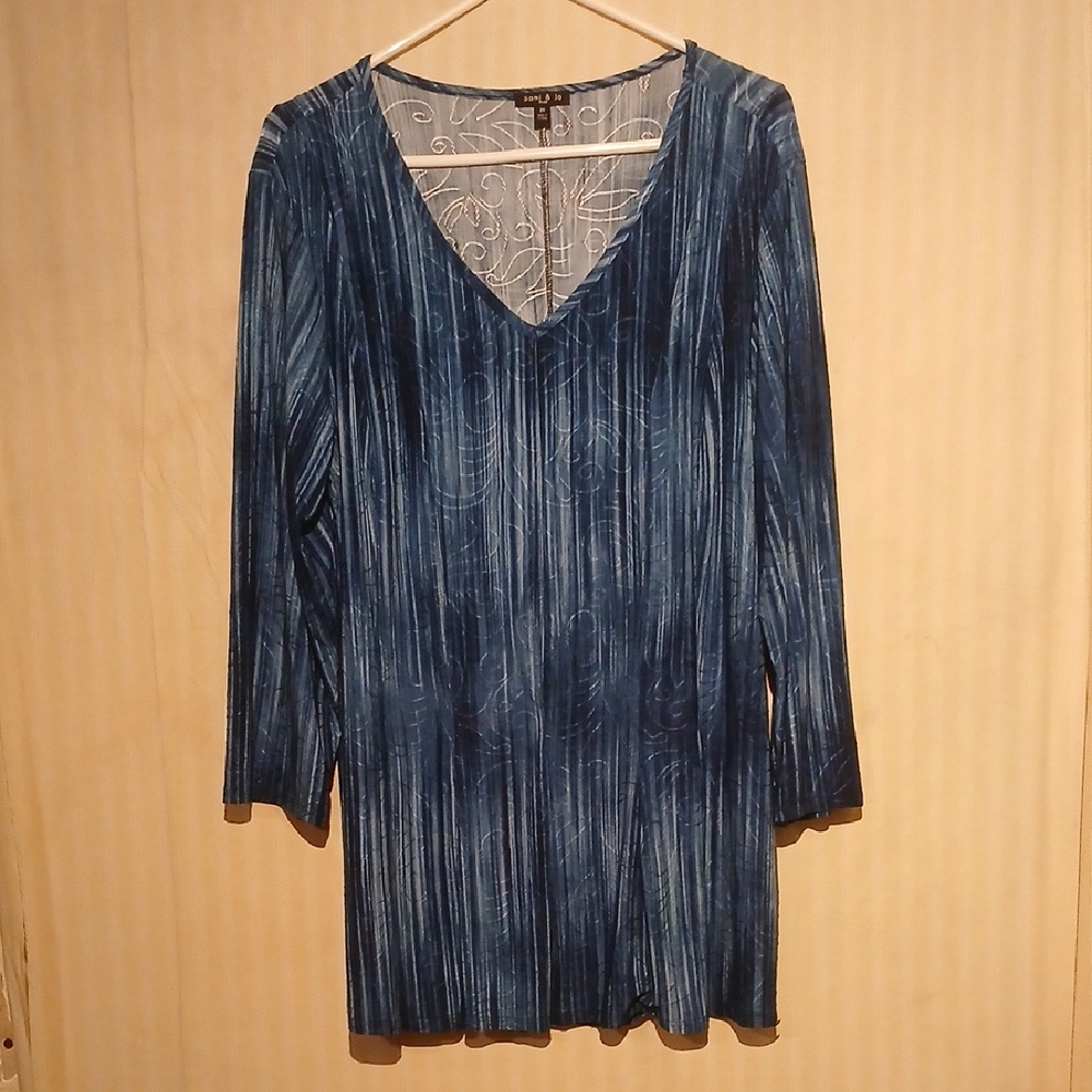 Sami & Jo Deep Blue Long Sleeve Dress